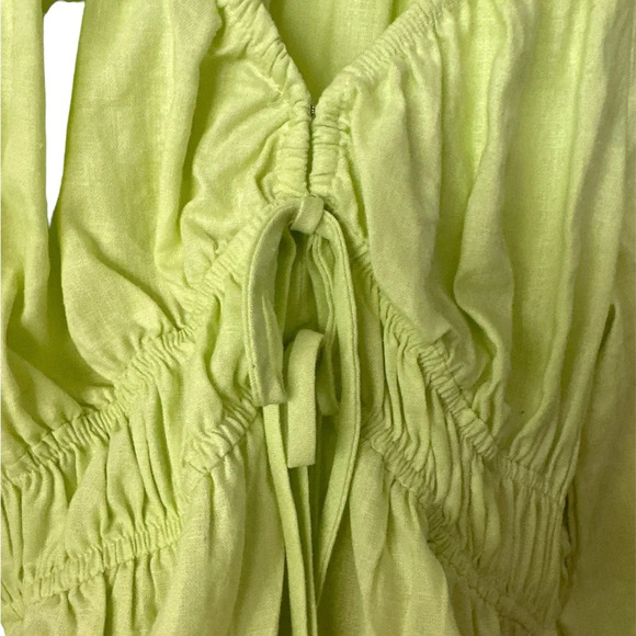 UNIVERSAL Thread Apple Green Front Tie Long Sleeves SMALL Top BNWT - Picture 3 of 8